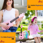 Soprano Ukulele Starter Kit for Beginners with Bag