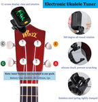 Soprano Ukulele Starter Kit for Beginners with Bag