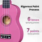Soprano Ukulele Starter Kit for Beginners with Bag