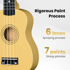 Soprano Ukulele Starter Kit for Beginners with Bag