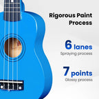 Soprano Ukulele Starter Kit for Beginners with Bag