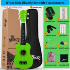 Soprano Ukulele Starter Kit for Beginners with Bag