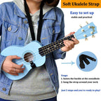 Soprano Ukulele Starter Kit for Beginners with Bag