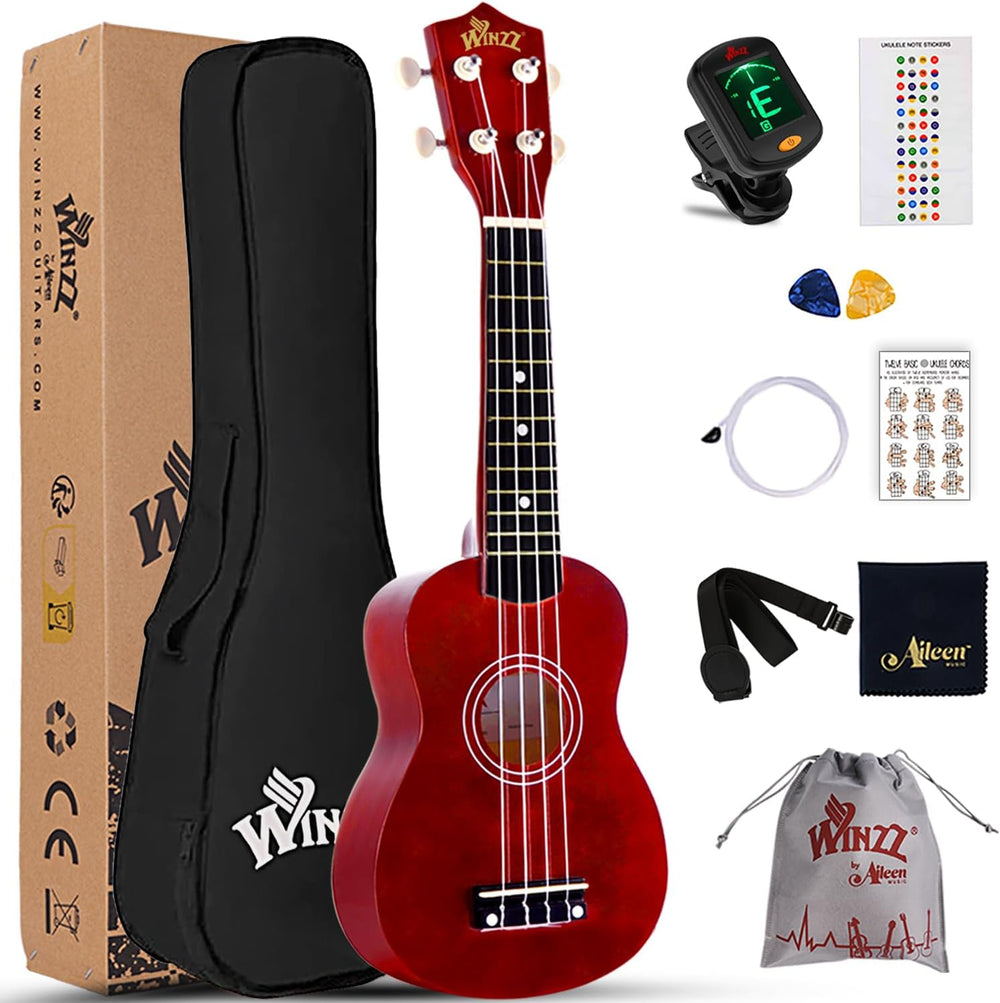Soprano Ukulele Starter Kit for Beginners with Bag