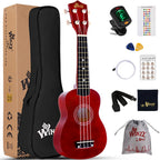 Soprano Ukulele Starter Kit for Beginners with Bag