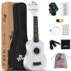 Soprano Ukulele Starter Kit for Beginners with Bag