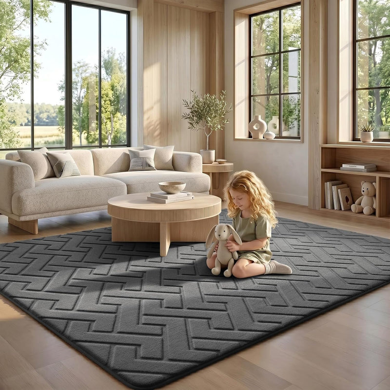 Rugs Living Room Bedroom Large Carpet Thick