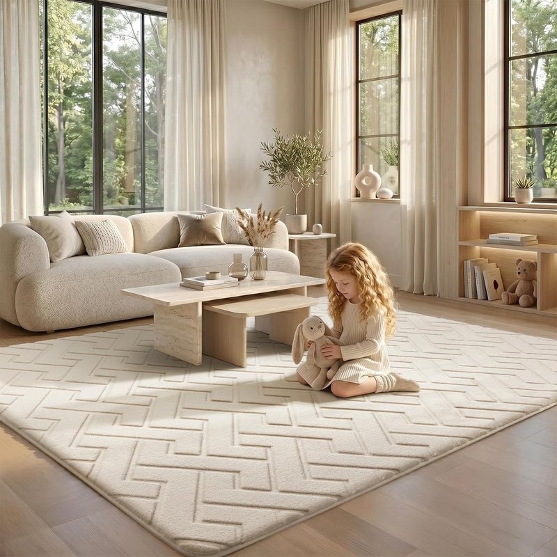 Rugs Living Room Bedroom Large Carpet Thick