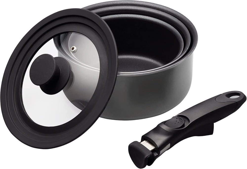 Space Non-Stick Induction Saucepan Set (3 Piece)