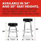 Spaghetti Logo Pick Pouch Barstool 24 Inch