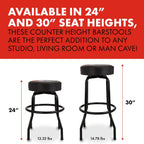 Spaghetti Logo Pick Pouch Barstool 24 Inch