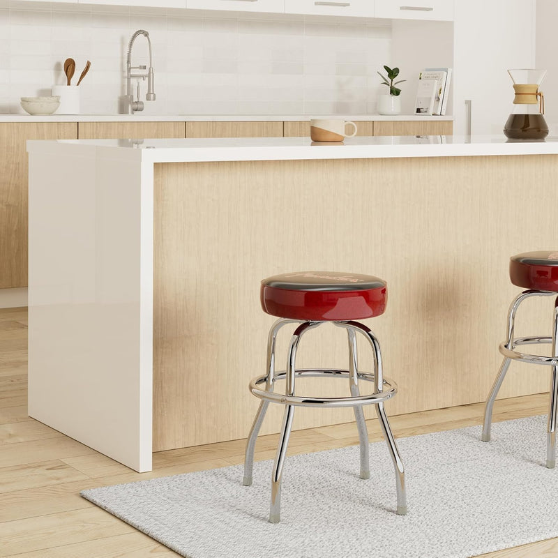Sparkle Logo Barstool Padded Swivel Seat