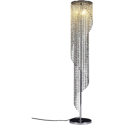 Sparkling Elegant Raindrop Crystal Floor Lamp