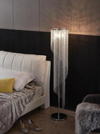 Sparkling Elegant Raindrop Crystal Floor Lamp