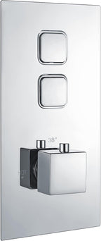 Spello Thermostatic 3 Outlet Concealed Shower Valve Chrome