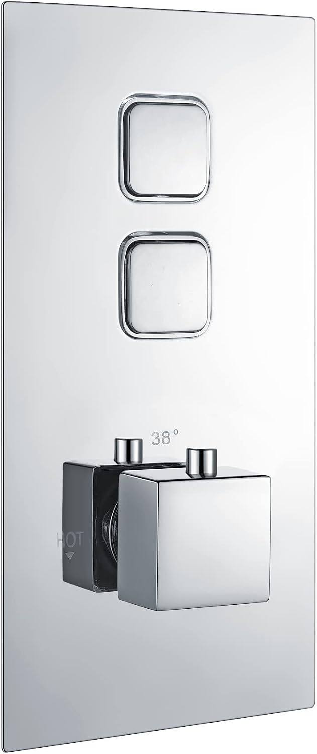 Spello Thermostatic 3 Outlet Concealed Shower Valve Chrome