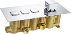 Spello Thermostatic 3 Outlet Concealed Shower Valve Chrome