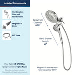 Spello Thermostatic Concealed 2 Outlet Shower System Chrome