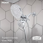 Spello Thermostatic Concealed 2 Outlet Shower System Chrome