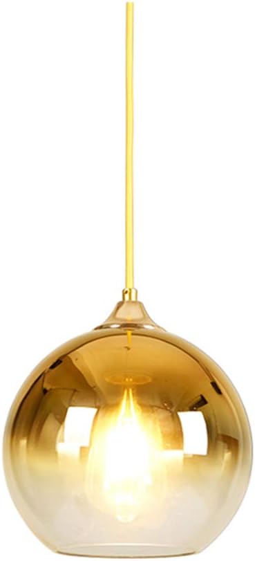 Spherical Gradient Color Glass Pendant Light Modern Globe