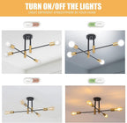 Sputnik Ceiling Light Chandelier Mid Century Modern Nordic