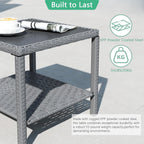 Square All Weather Rattan Wicker