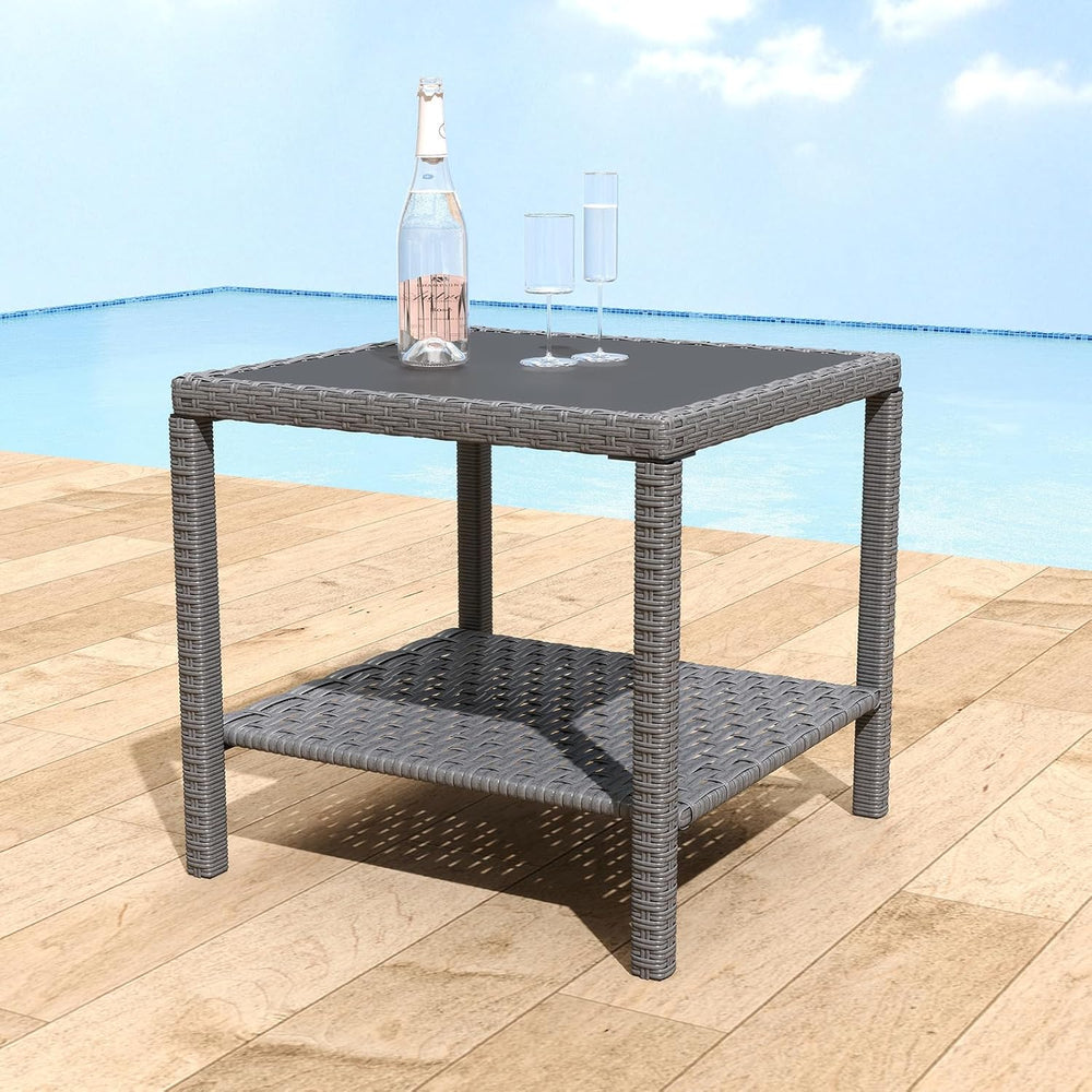 Square All Weather Rattan Wicker