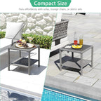 Square All Weather Rattan Wicker