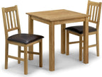 Square Dining Table for 4 Solid Oak H75