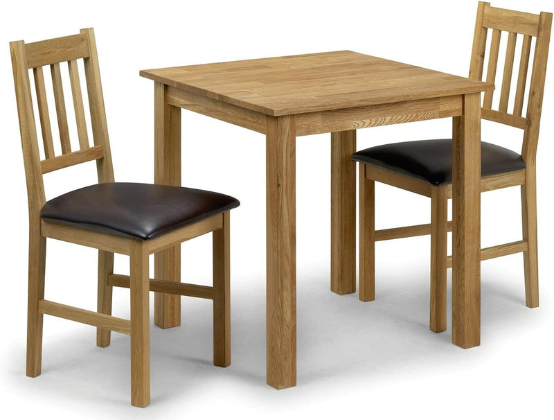 Square Dining Table for 4 Solid Oak H75