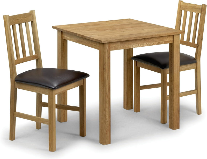 Square Dining Table for 4 Solid Oak H75