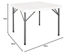 Square Foldaway Table 3FT 740x860x860MM