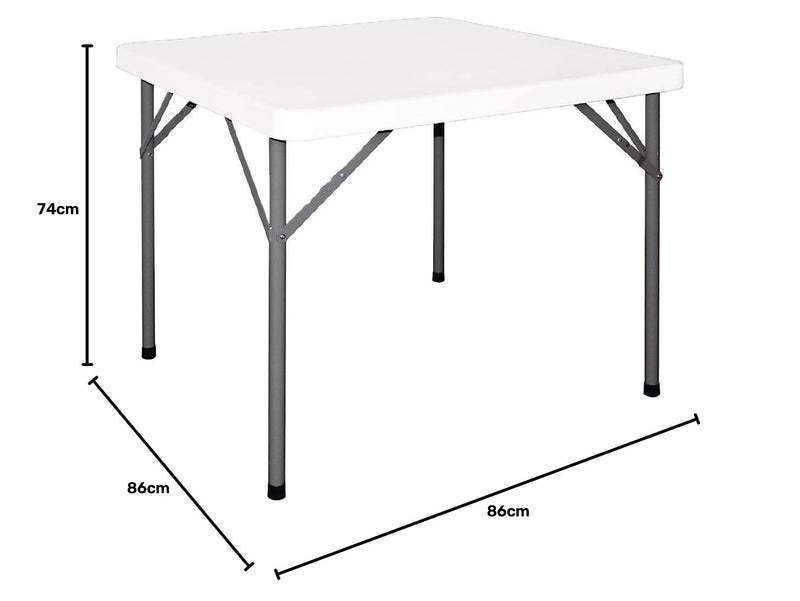 Square Foldaway Table 3FT 740x860x860MM