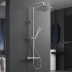 Square Rainfall Shower System Thermostatic Bar Mixer