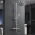 Square Rainfall Shower System Thermostatic Bar Mixer