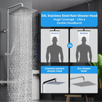 Square Rainfall Shower System Thermostatic Bar Mixer