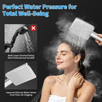 Square Rainfall Shower System Thermostatic Bar Mixer