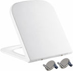 Square Toilet Seat Features Soft-Close Loo with One-Button