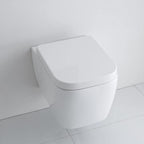 Square Toilet Seat Features Soft-Close Loo with One-Button