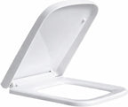 Square Toilet Seat Features Soft-Close Loo with One-Button