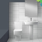 Square Toilet Seat Features Soft-Close Loo with One-Button