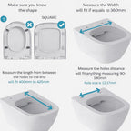 Square Toilet Seat Features Soft-Close Loo with One-Button