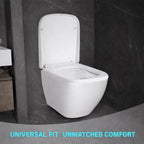 Square Toilet Seat Features Soft-Close Loo with One-Button