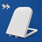 Square Toilet Seat Features Soft-Close Loo with One-Button