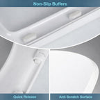 Square Toilet Seat Features Soft-Close Loo with One-Button