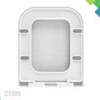 Square Toilet Seat Features Soft-Close Loo with One-Button