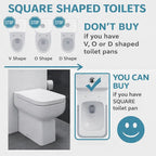 Square Toilet Seat Features Soft-Close Loo with One-Button