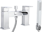 Square Waterfall Bath Shower Mixer Filler Tap Kit