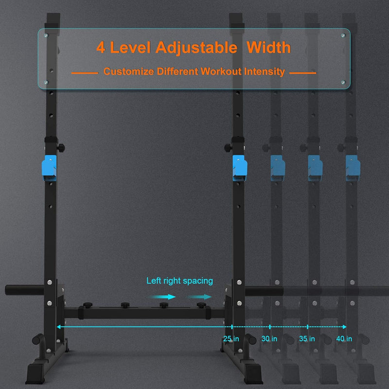 Squat Rack Multi-Function Barbell Height Adjustable Dip Stand