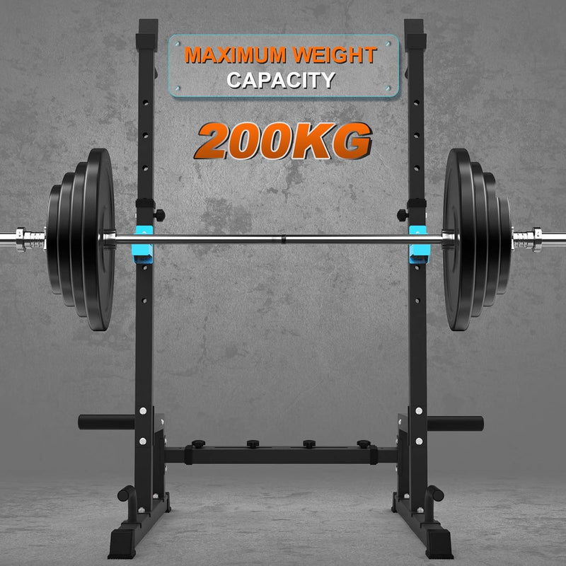 Squat Rack Multi-Function Barbell Height Adjustable Dip Stand